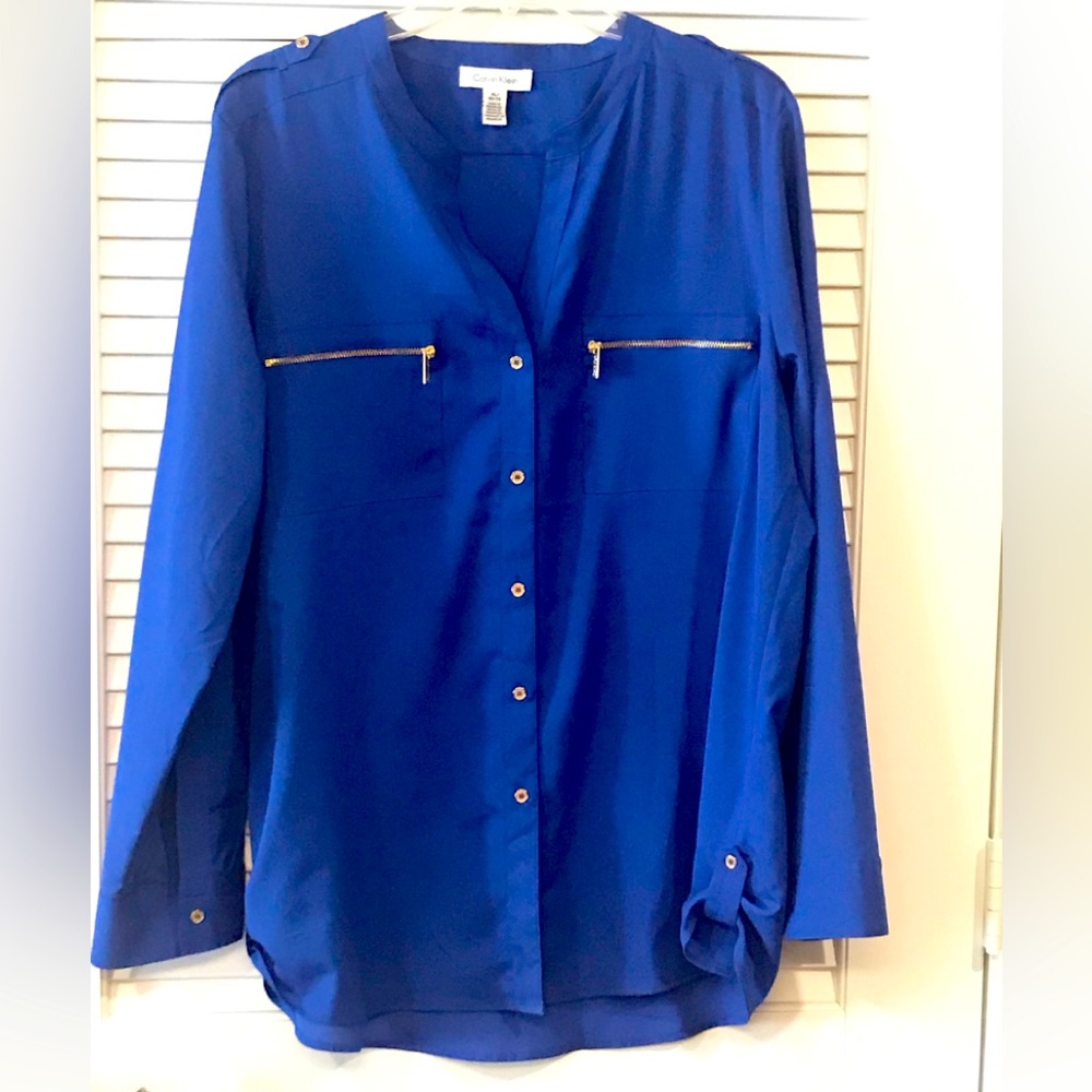 Royal Blue Blouse